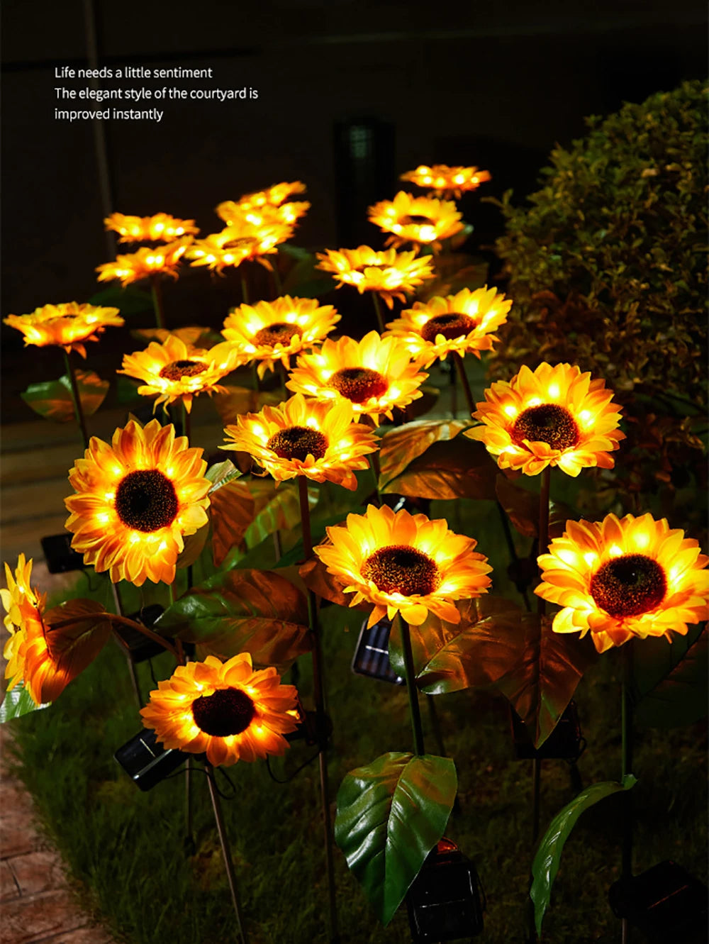 Wasserdichte Solar-Sonnenblumenlampe - SolarBloom