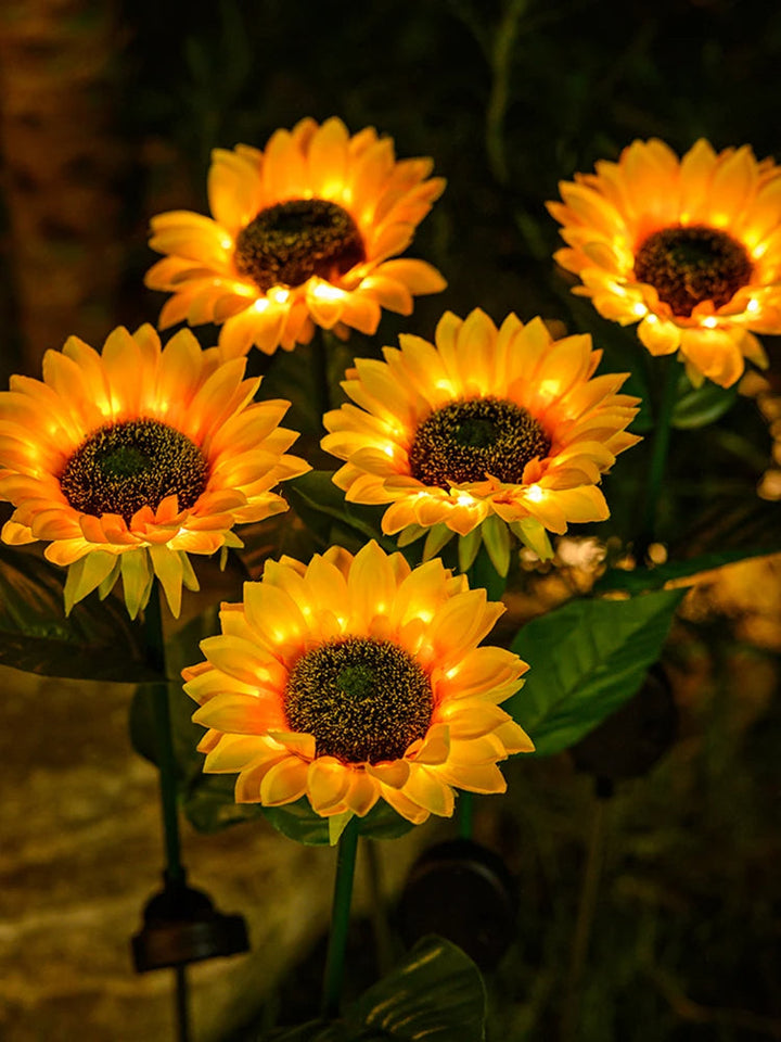 Wasserdichte Solar-Sonnenblumenlampe - SolarBloom