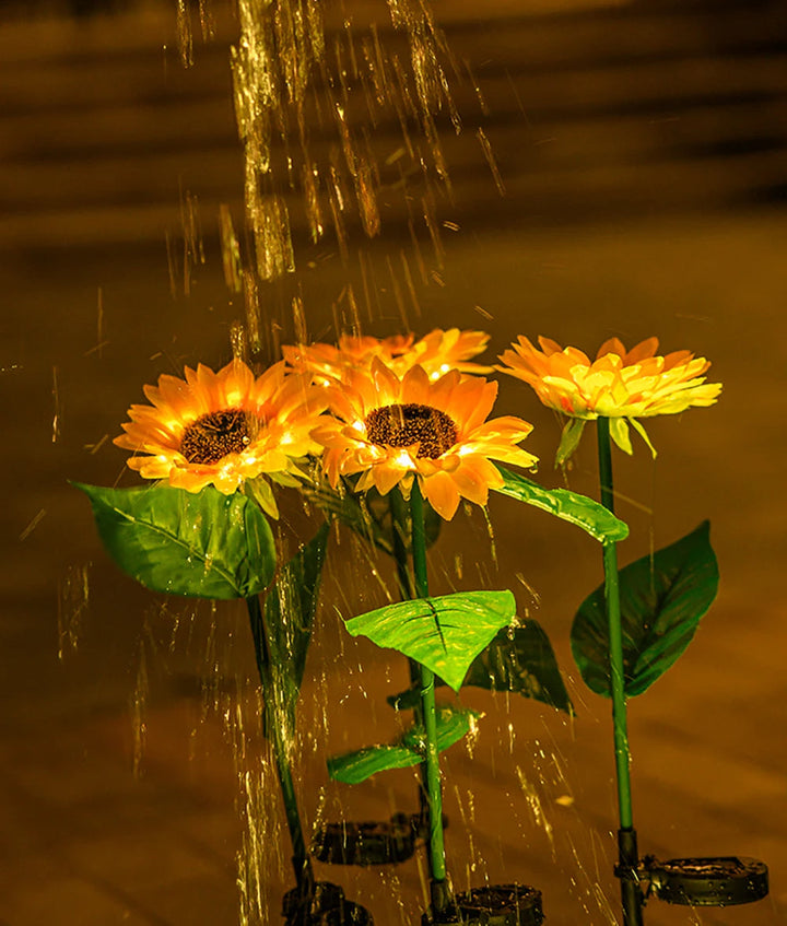 Wasserdichte Solar-Sonnenblumenlampe - SolarBloom