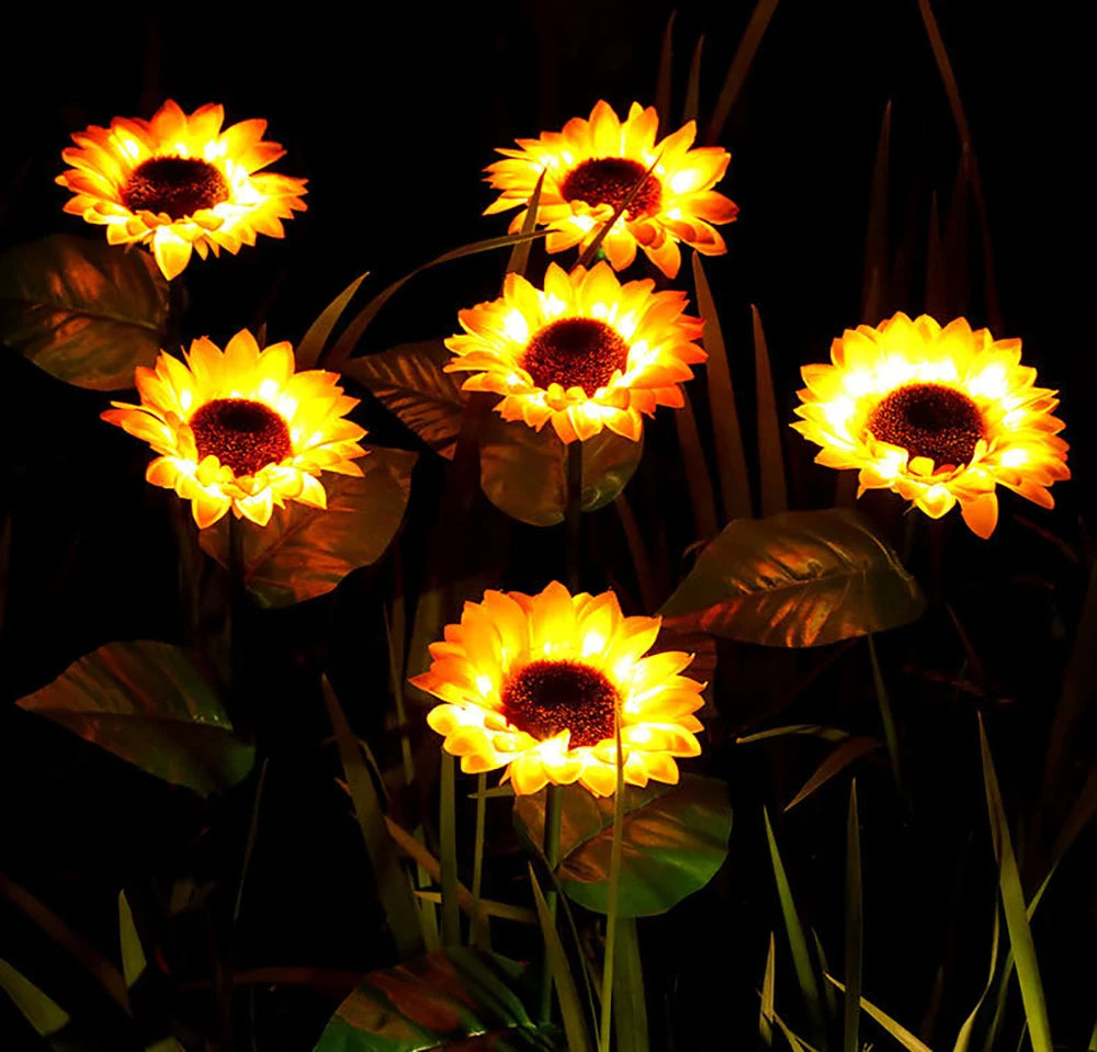 Wasserdichte Solar-Sonnenblumenlampe - SolarBloom