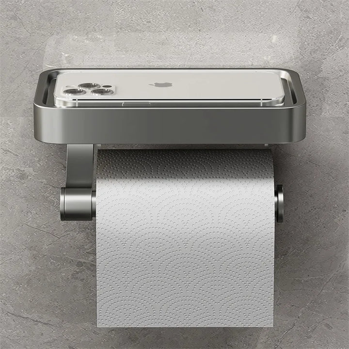Toilettenpapierhalter mit Ablage - Stalux