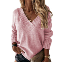 Woll-V-Ausschnitt-Pullover für Damen - Luna