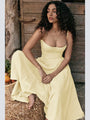 Trendiges Midi-Abendkleid mit Plissee-Saum - Amara