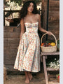 Trendiges Midi-Abendkleid mit Plissee-Saum - Amara