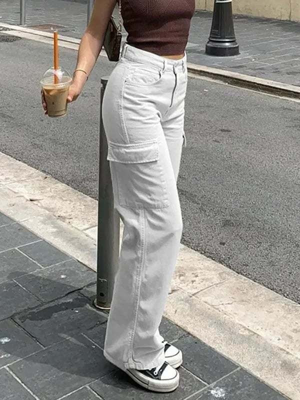 Trendige Damen-Cargo-Jeans - Nova