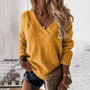 Woll-V-Ausschnitt-Pullover für Damen - Luna