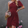 Elegantes Rüschen One-Shoulder Abendkleid | Stilvolle Europäische Festmode