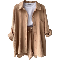 Trendy Katoenen Zomerset Dames – Faylin