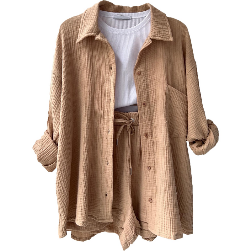 Atmungsaktives Baumwoll-Co-Ord-Set für Damen – Maris