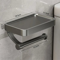 Toilettenpapierhalter mit Ablage - Stalux