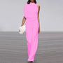 Eleganter weicher ärmelloser Jumpsuit mit weitem Bein | Damen Sommer-Jumpsuit
