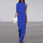 Eleganter weicher ärmelloser Jumpsuit mit weitem Bein | Damen Sommer-Jumpsuit
