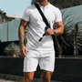 Herren Sommer-Set mit Knopfhemd und kurzer Hose – Ruben