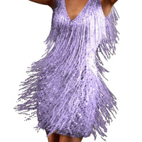 Sparkling Sequin Dress with Tassels – Celina