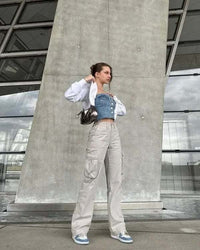 Trendige Damen-Cargo-Jeans - Nova