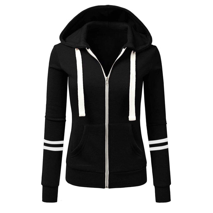 Women's Wool Hoodie with Hood and Zipper – Beatrice