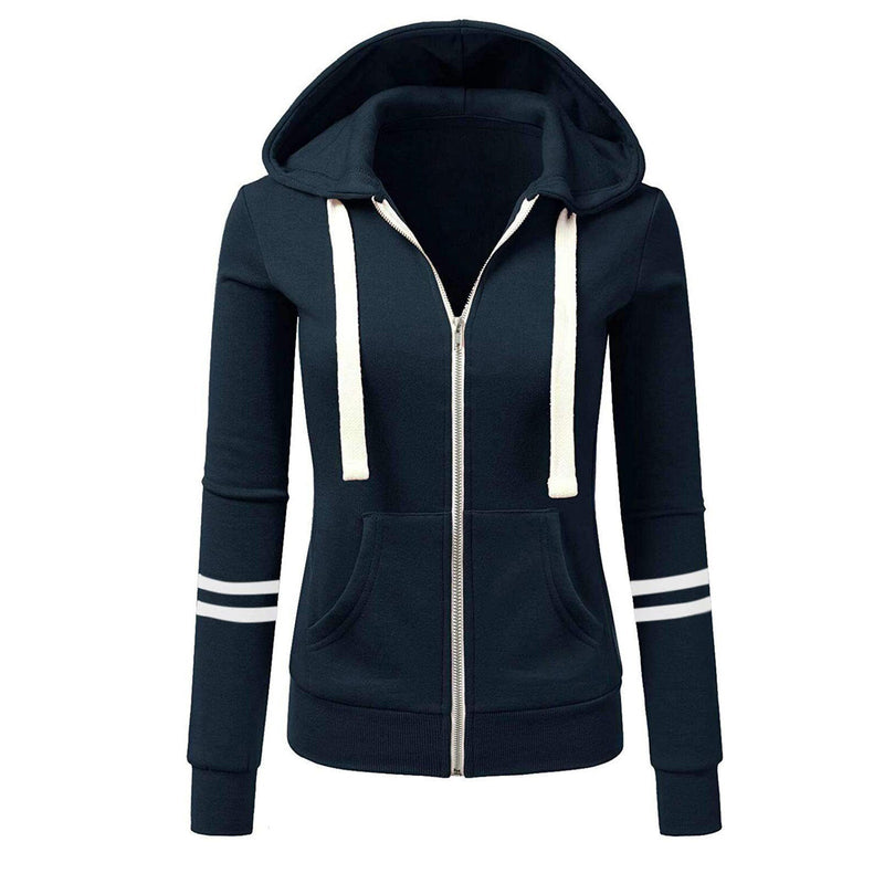 Women's Wool Hoodie with Hood and Zipper – Beatrice