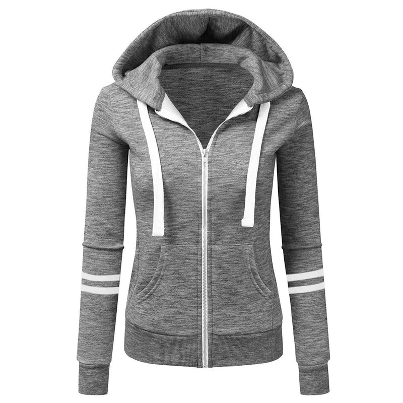 Women's Wool Hoodie with Hood and Zipper – Beatrice