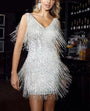 Funkelndes Paillettenkleid mit Quasten – Celina