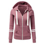 Damen-Hoodie mit Kapuze und Reißverschluss aus Wolle – Beatrice