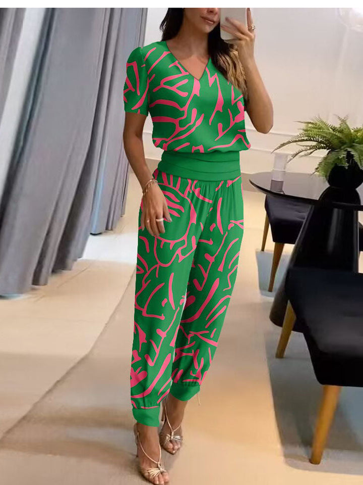 Ladies Set with Blouse and Pants – Aurora