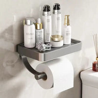Toilettenpapierhalter mit Ablage - Stalux