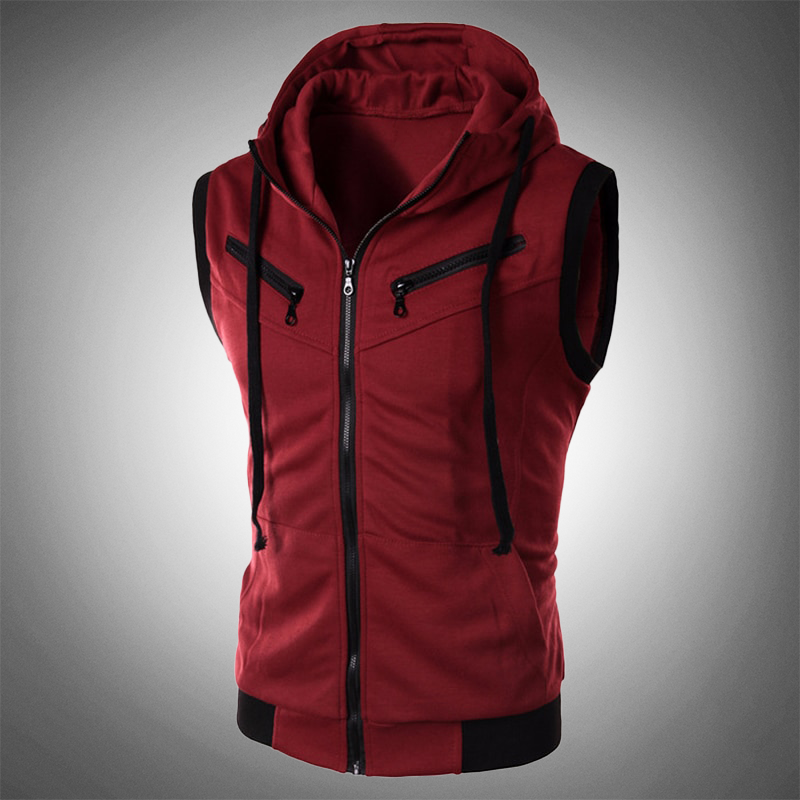 Stilvolle Slim-Fit-Weste mit Kapuze - Ricardo