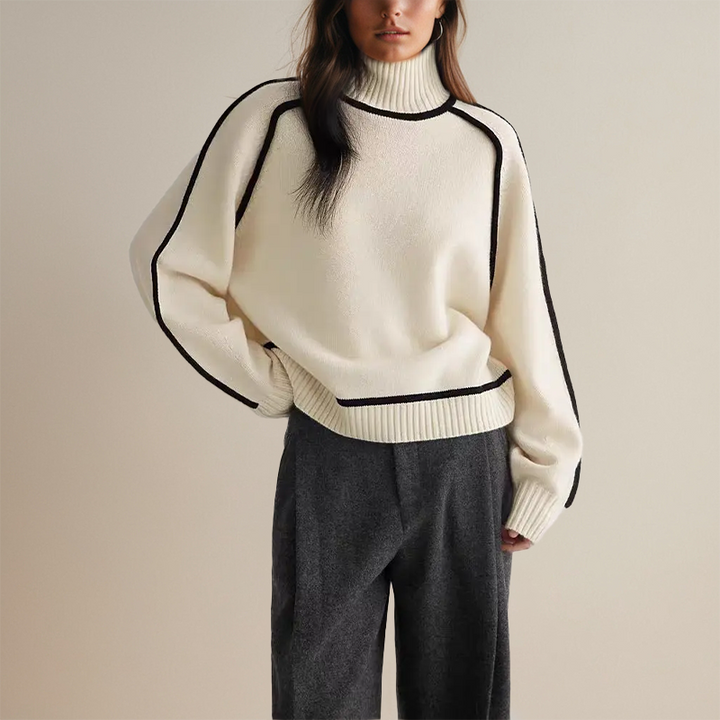 Stilvoller Damen Rollkragenpullover - Clara