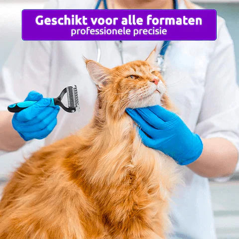 Dubbelzijdige Ontharing Kam voor Huisdieren - SmoothGroom