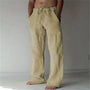 Weite Herren-Leinenhose mit weitem Schnitt für den Sommer - Elias