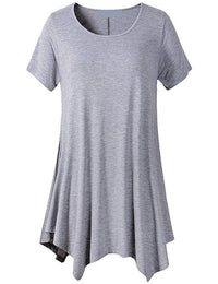 Locker sitzendes Damen-T-Shirt mit kurzen Ärmeln – Taryn
