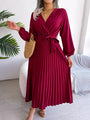 Trendiges Maxi Kleid mit Wickeloptik - Celina