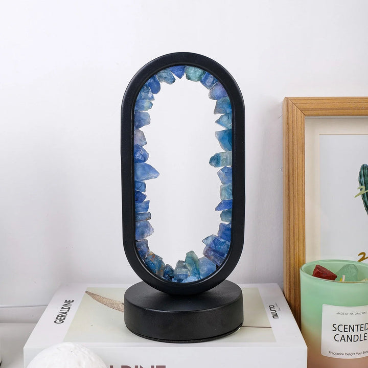 Handgefertigte Amethyst-Lampe - Serenith