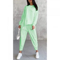 Two-Piece Set: Long-Sleeve Casual Sweatshirt and Jogger Pants 8