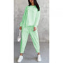 Two-Piece Set: Long-Sleeve Casual Sweatshirt and Jogger Pants 8