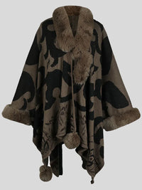 Stilvoller Winterponcho für Damen - Elora