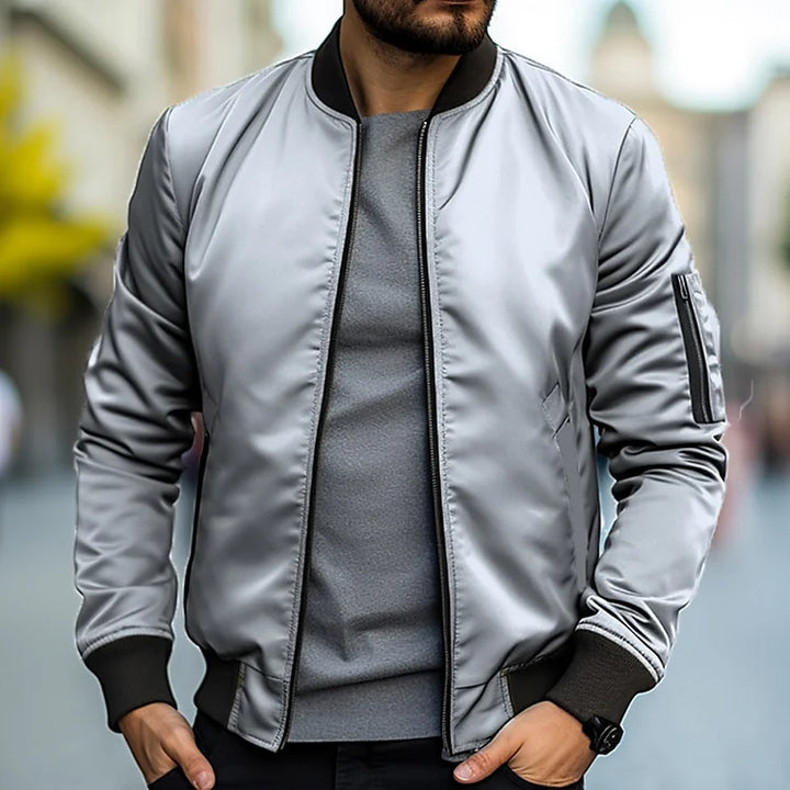 Herren Bomberjacke mit Arm Tasche – Jaron