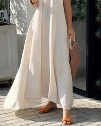 Strandkleid mit V-Ausschnitt und luftiger Passform – Krissy