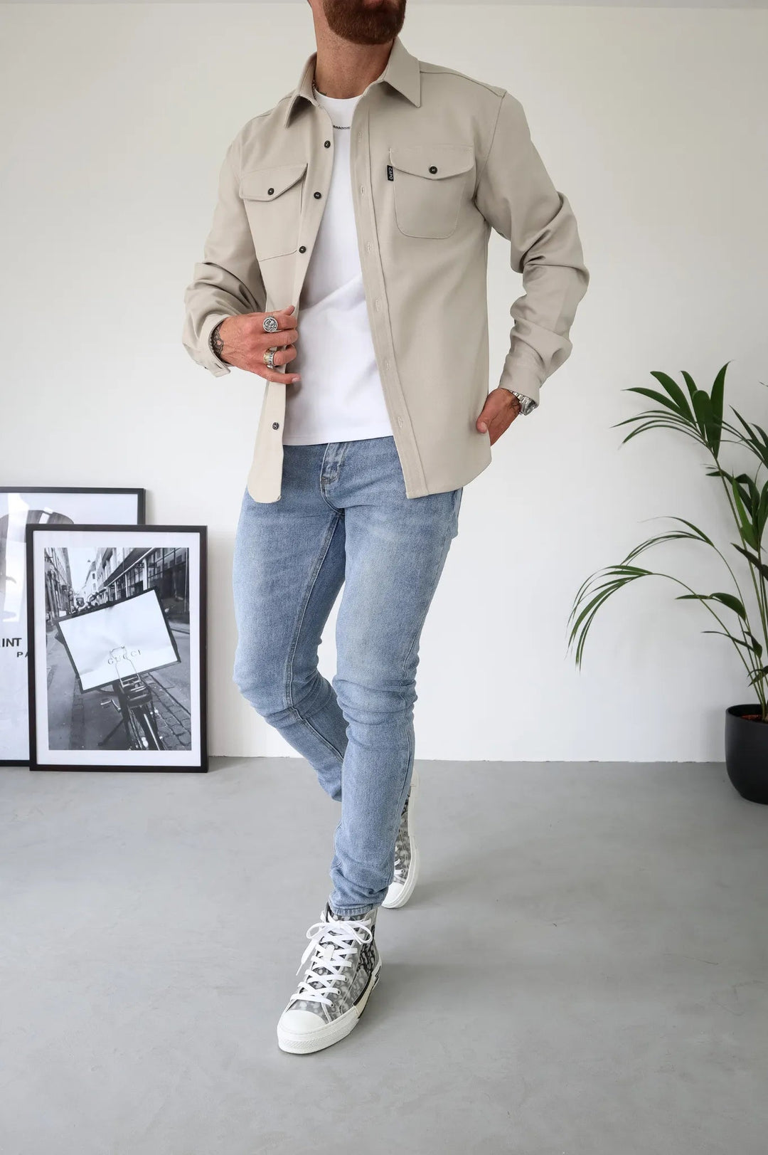 Modernes Hemdjacke für Herren – Elias