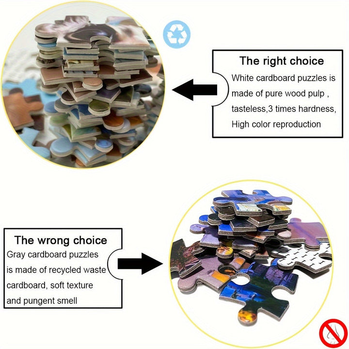 1000-piece Round Constellation Puzzle - ZodiacDreams