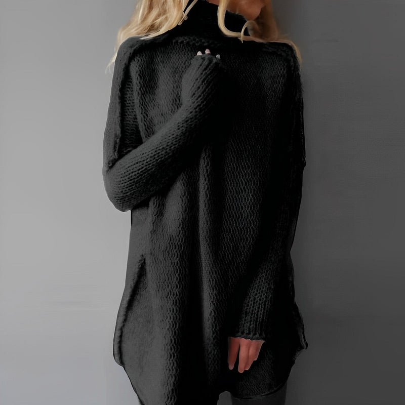 Langer Gestrickter Pullover - Livia