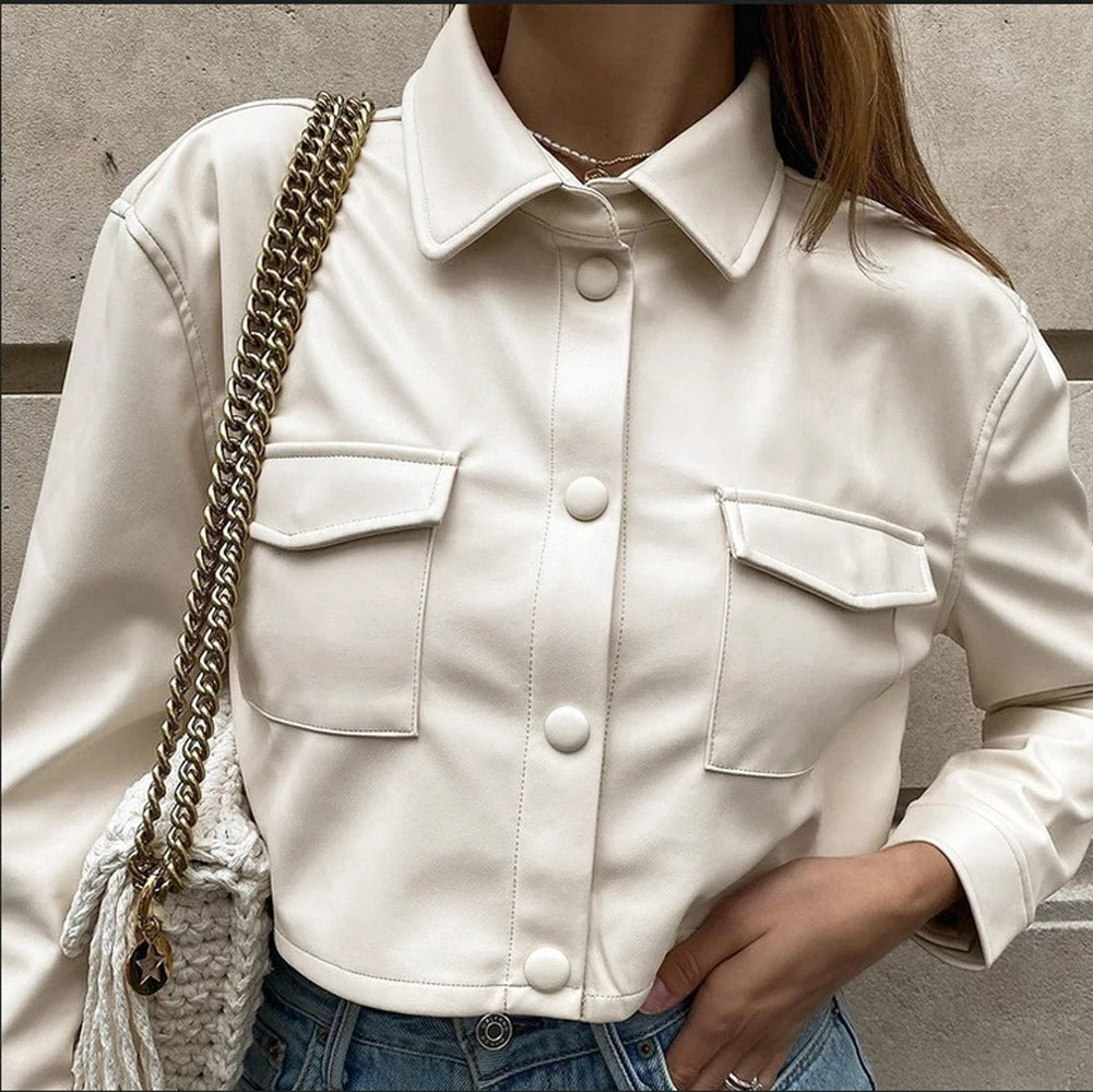 Waterproof Leather Summer Jacket for Women – Celeste