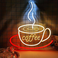 Neon-Kaffeelampe zur Wanddekoration - Nina
