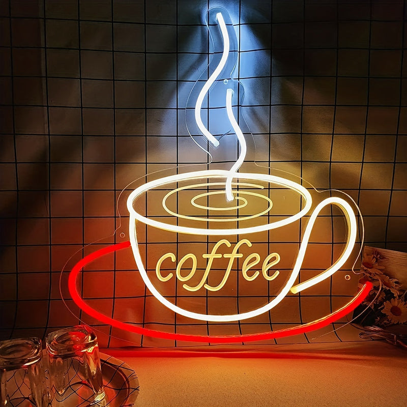 Neon-Kaffeelampe zur Wanddekoration - Nina