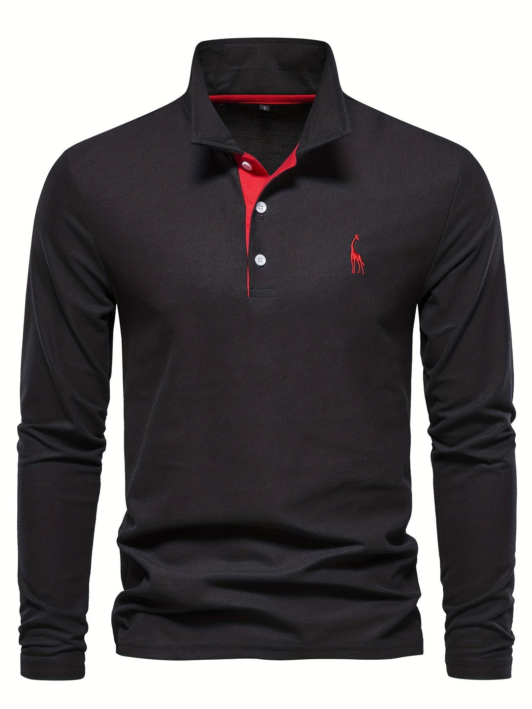 Bequemer Herren Polo mit Langen Ärmeln