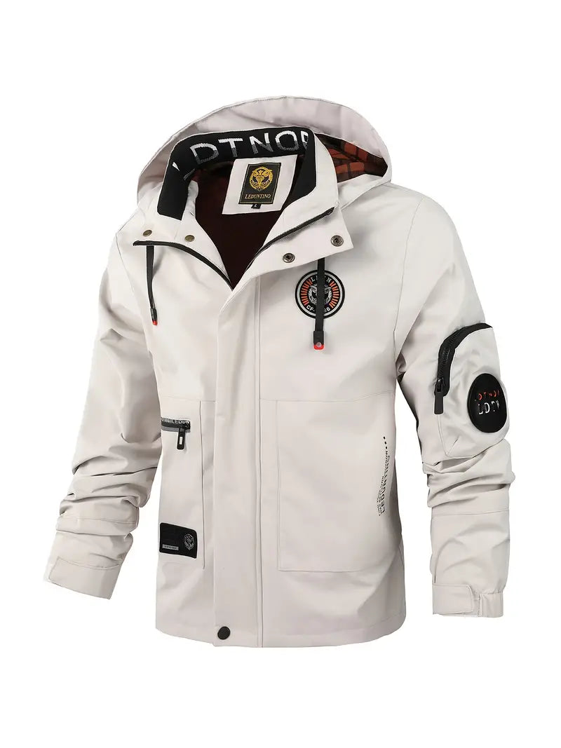 Leichte Herren-Outdoorjacke wind- & wasserdicht mit Kapuze – Torben