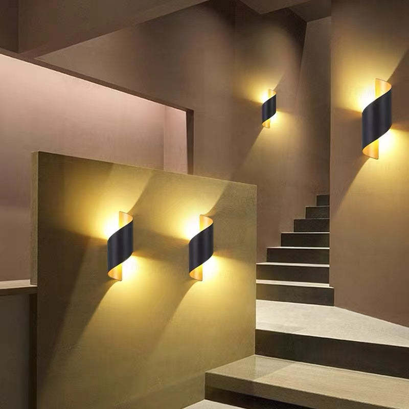 Moderne Spiral-LED-Wandleuchte - TwistLight