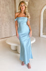 Schulterfreies Maxikleid – Saphira