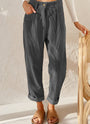 Stilvolle Damen-Cordhose mit hoher Taille – Naima