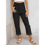 Stilvolle Damen-Cordhose mit hoher Taille – Naima